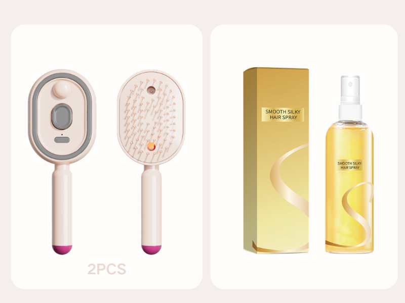 📢📢50 % OFF !! ⏰Electric Spray & Massage Hair Brush✨🔥
