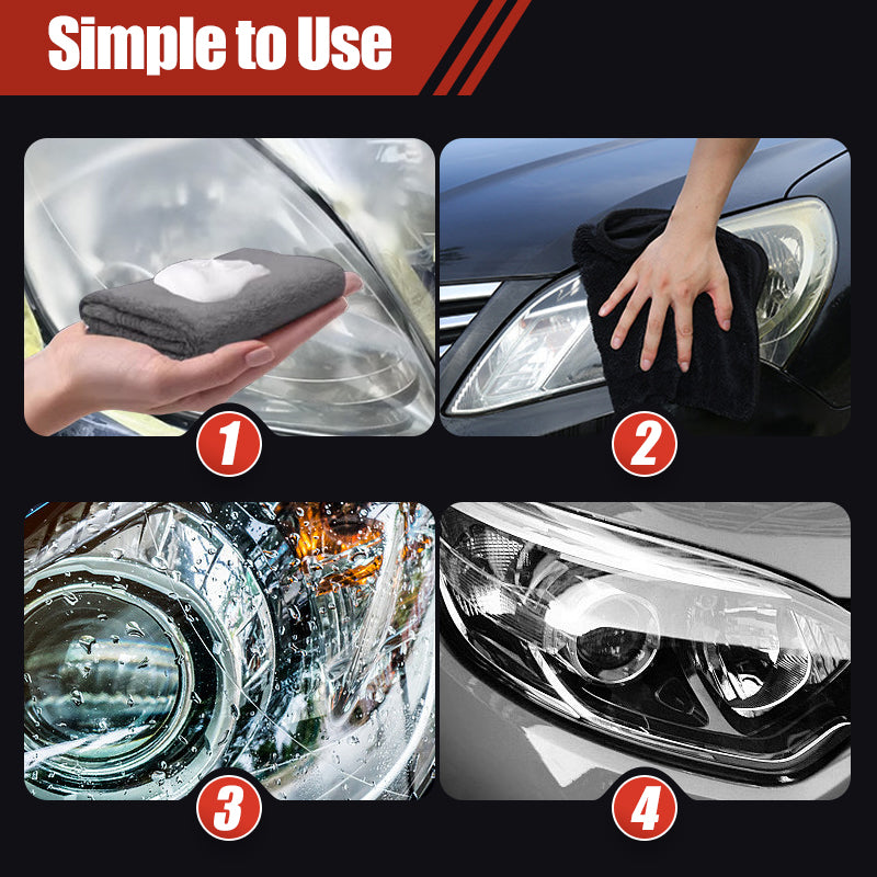 🔥Limited-time offer-180ml Professional Car Headlight Restorer with Sponge(50% OFF)