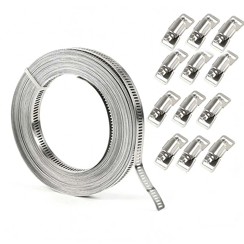 🔥Hot Sale Deals-Adjustable 304 Stainless Steel Hose Clamps Assortment Kit
