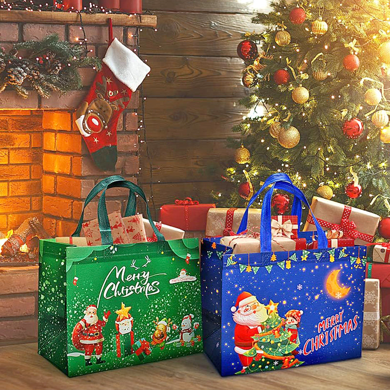 ♻️[Best Gift For Kids] ♻️🎁Halloween & Christmas Non-Woven Candy Tote Bag🎁