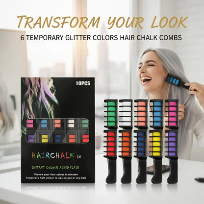 🎅Christmas Pre-sale-50% OFF✨Temporary Hair Dye Chalk Comb- Cruelty Free