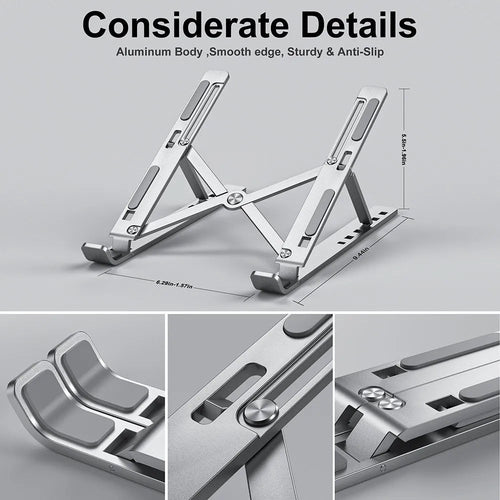 🔥Limited-time offer-Portable aluminum laptop stand