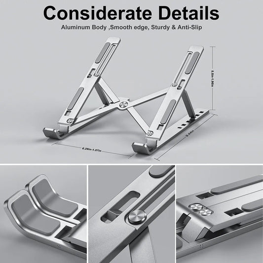 🔥Limited-time offer-Portable aluminum laptop stand