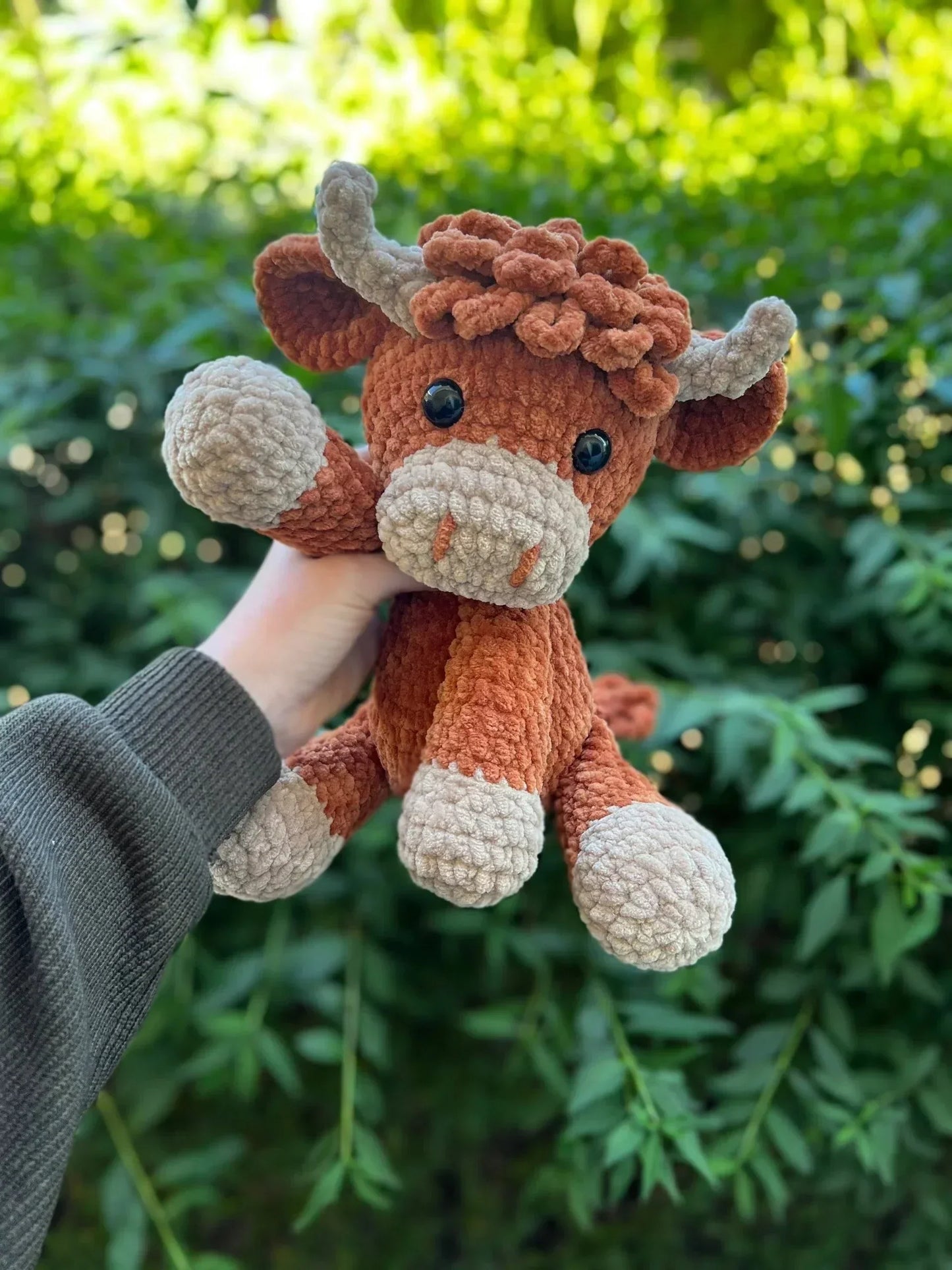 ✨LAST DAY PROMOTION - 50%OFF✨Crochet Highland Cow Amigurumi Pattern🐮- DIY Kit & Finished Plush