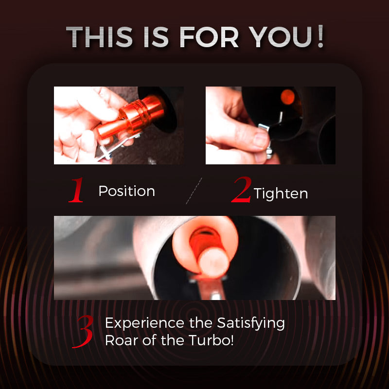 🏎️💨2025 New Release🏍️ Turbo Sound Simulator Whistle for Any Cars - Give Any Vehicle an Instant Sports Car Roar!