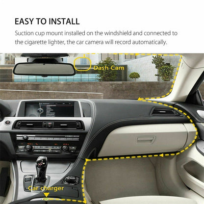 🚗🎥 50% OFF! Dash Cam 3 Cameras 1080P HD – Front + Interior + Rear with Reverse 🔥