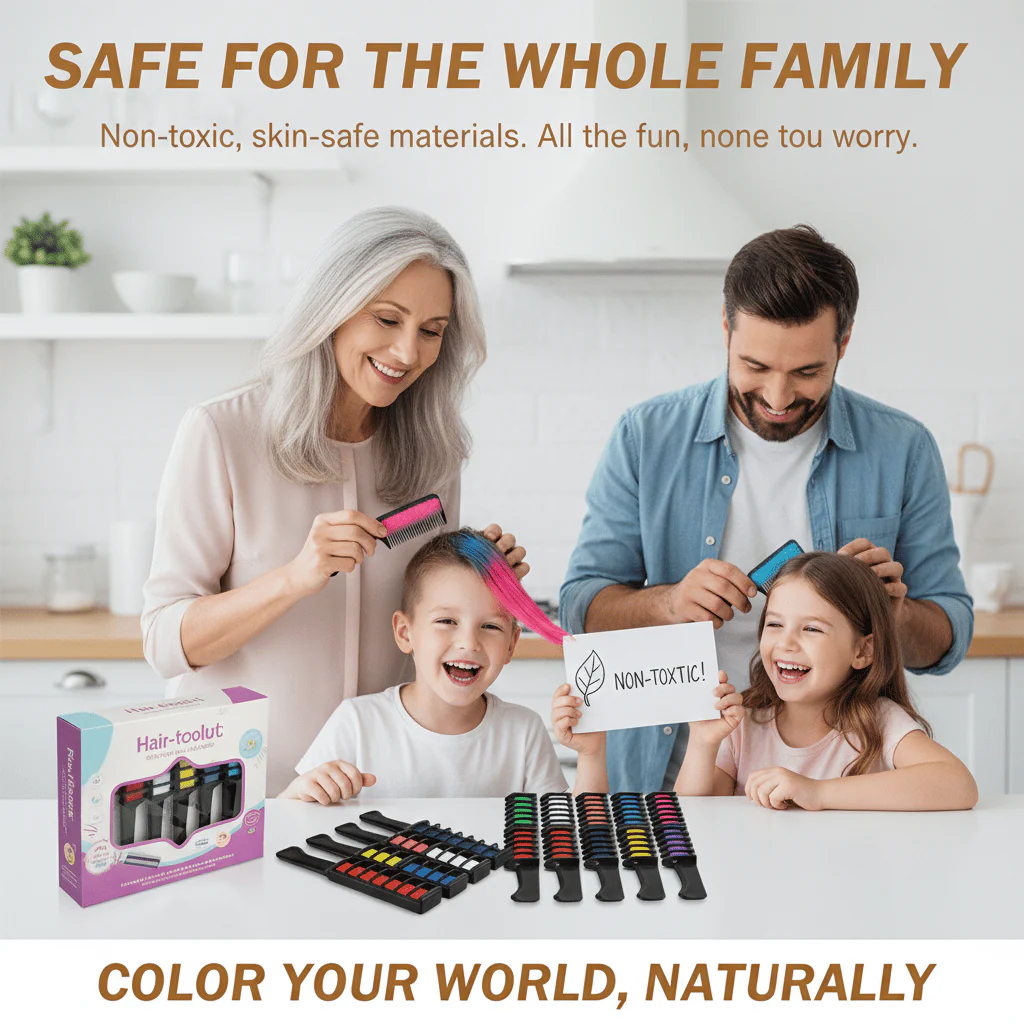 🎅Christmas Pre-sale-50% OFF✨Temporary Hair Dye Chalk Comb- Cruelty Free