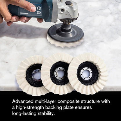 ✨ BUY 1 GET 1 FREE ! 🔧 Wool Felt Flap Polishing Disc – Easy to Use, Surface-Safe & Professional Finish 🧽
