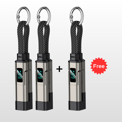 🔥HOT SALE50% OFF🔥4-in-1 Digital Display Keychain Charging Cable