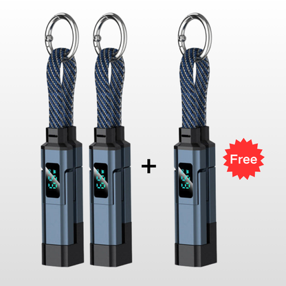 🔥HOT SALE50% OFF🔥4-in-1 Digital Display Keychain Charging Cable