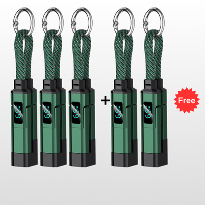 🔥HOT SALE50% OFF🔥4-in-1 Digital Display Keychain Charging Cable