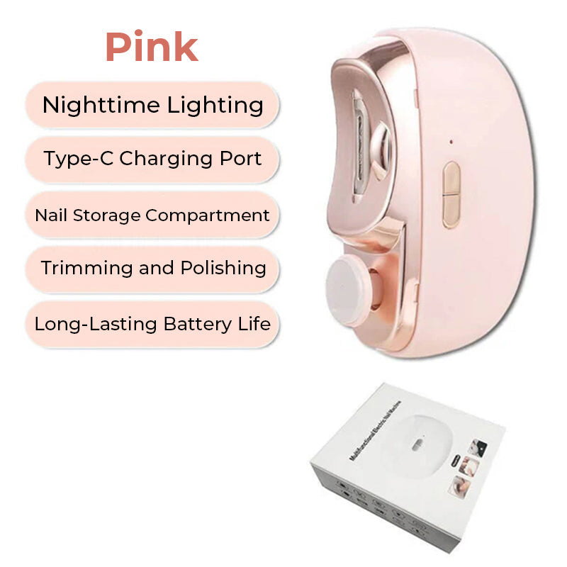 💅 50% OFF NOW! 🔧 3-in-1 Automatic Nail Clipper – Electric Trimming, Polishing & Safe for All Ages ⚡