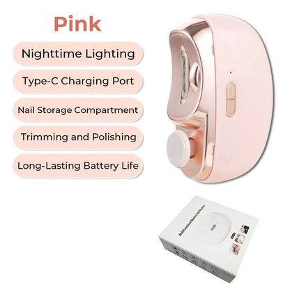 💅 50% OFF NOW! 🔧 3-in-1 Automatic Nail Clipper – Electric Trimming, Polishing & Safe for All Ages ⚡