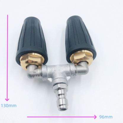 🚿 Stainless Steel Turbo Nozzle 🌟 – Perfect for terraces, cars, and facades 🏡🚗