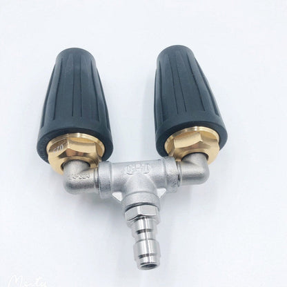 🚿 Stainless Steel Turbo Nozzle 🌟 – Perfect for terraces, cars, and facades 🏡🚗