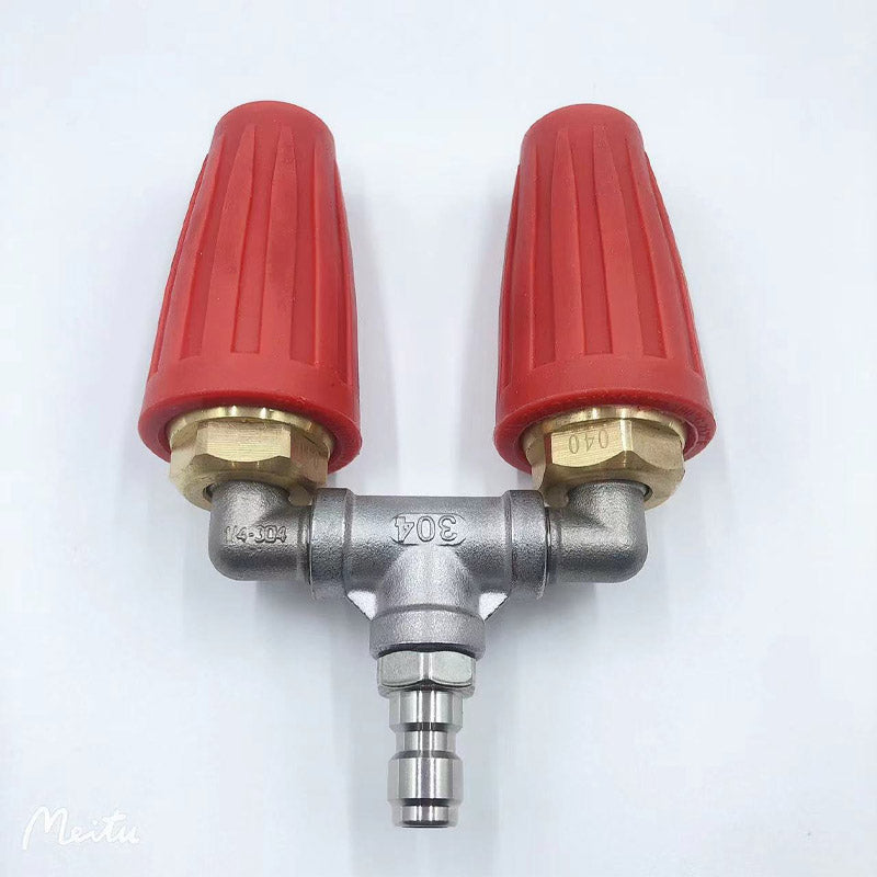 🚿 Stainless Steel Turbo Nozzle 🌟 – Perfect for terraces, cars, and facades 🏡🚗