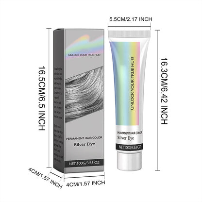 ✨Let you have beautiful hair color--50% OFF✨2-in-1 Natural Essence Extract Silver Hair Dye