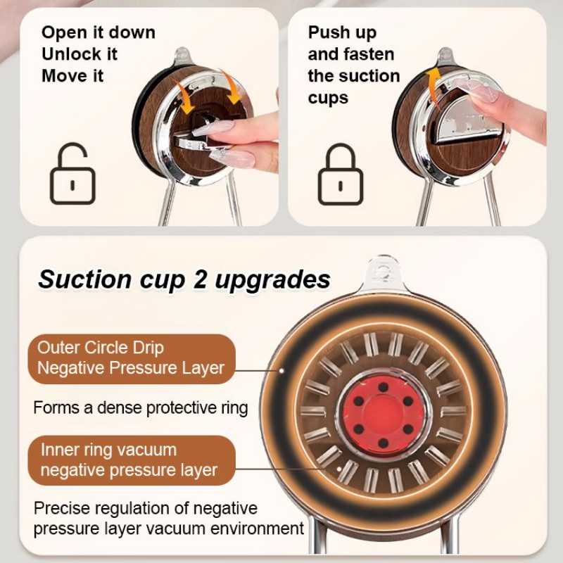 Punch-Free Suction Cup Hair Dryer Holder
