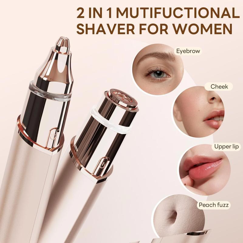 🔥Limited-time offer-2 In 1 Facial Hair Remover & Eyebrow Trimmer