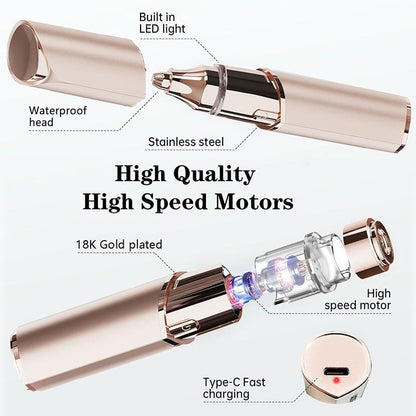 🔥Limited-time offer-2 In 1 Facial Hair Remover & Eyebrow Trimmer