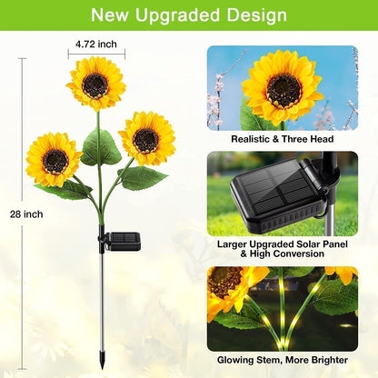 🌻 50% OFF NOW! ☀️ Sunflower Solar Lights – Waterproof Garden Decor & Forever Glow 💡