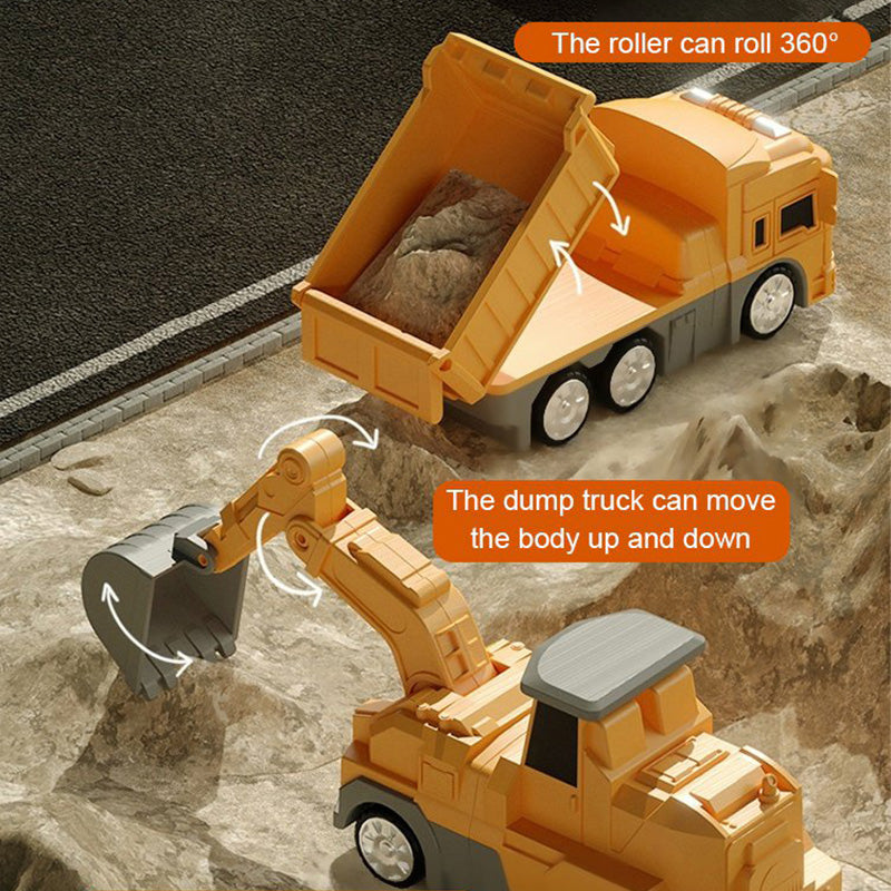 🎁🔥Limited Time 50% Off💓👦Magnetic Transform Engineering Car Assembled Toys