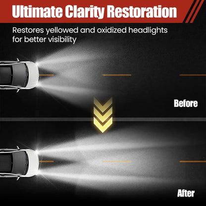 🔥Limited-time offer-180ml Professional Car Headlight Restorer with Sponge（50% OFF）