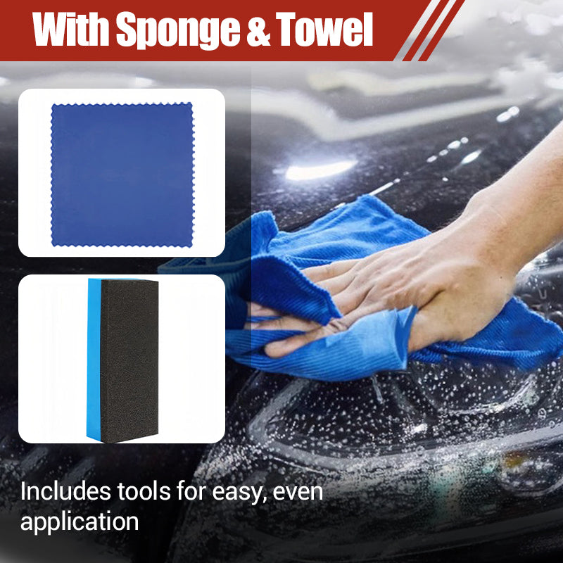 🔥Limited-time offer-180ml Professional Car Headlight Restorer with Sponge（50% OFF）