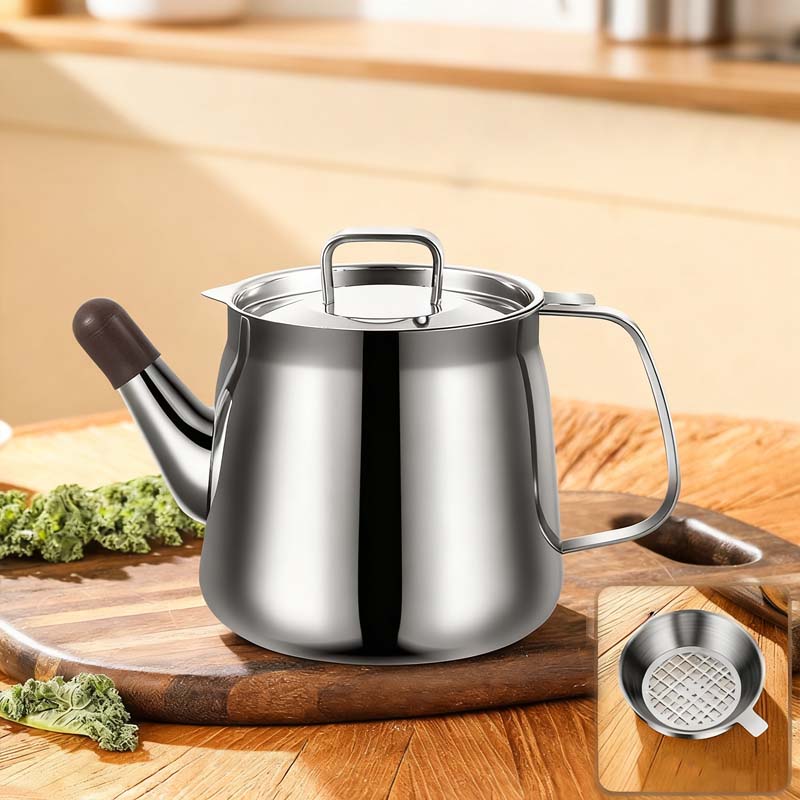 📢📢50% OFF🔥Durable Stainless Steel Oil Filter Pot