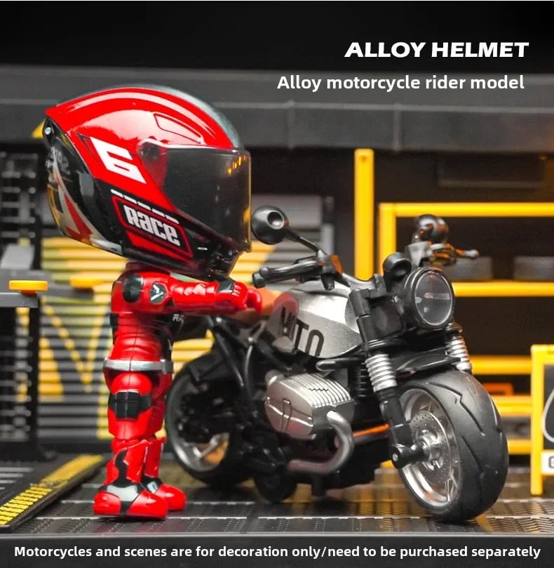 🤖💨 From Rider to Helmet — The Coolest Transforming Motorcycle Model Ever!
