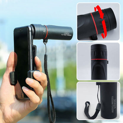 🔭 50% OFF NOW! ✨ Outdoor Portable Monocular Telescope - 12x50 High Definition with Smartphone Adapter for Adventures 🌄📱