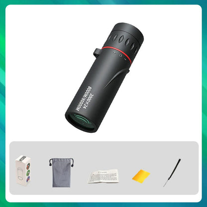 🔭 50% OFF NOW! ✨ Outdoor Portable Monocular Telescope - 12x50 High Definition with Smartphone Adapter for Adventures 🌄📱