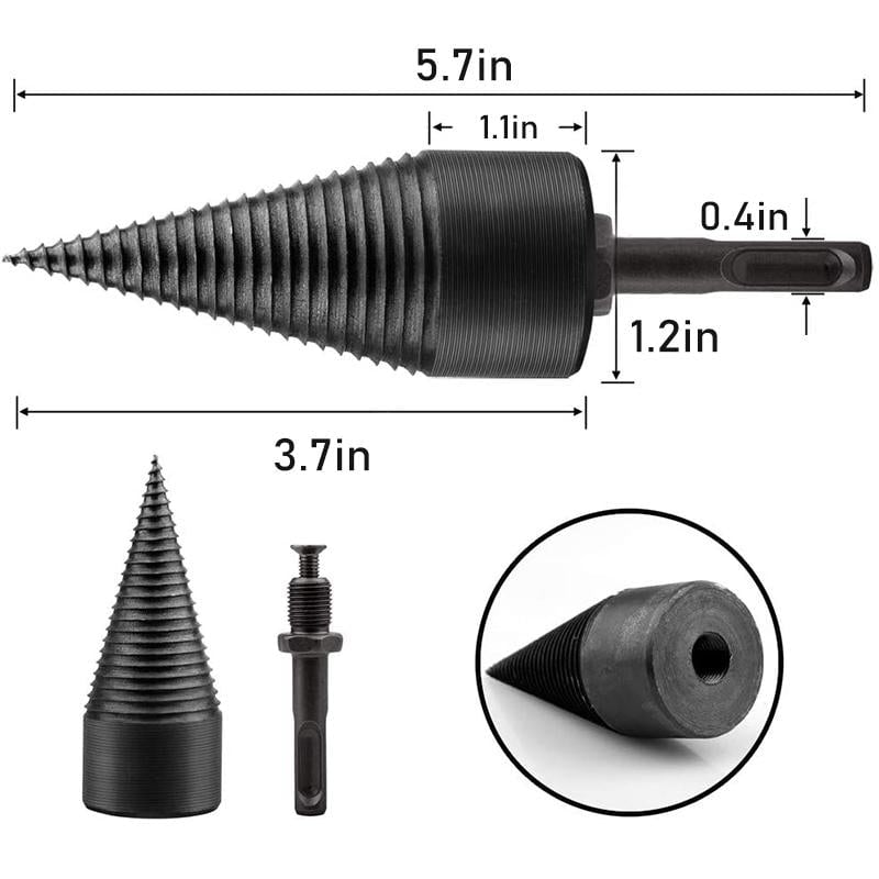 🪓 50% OFF NOW! 🔥 HEX SHANK FIREWOOD DRILL BIT - Splits Logs in Seconds, Hardened Steel Construction for Maximum Durability 🌲⚡