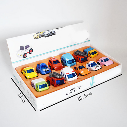 🔥Hot Sale Offers-12-Piece Mini Alloy Pull-Back Car Set