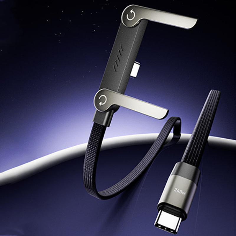 📢📢Limited-time offer✨240W Fast Charging Cable with Adjustable Phone Stand