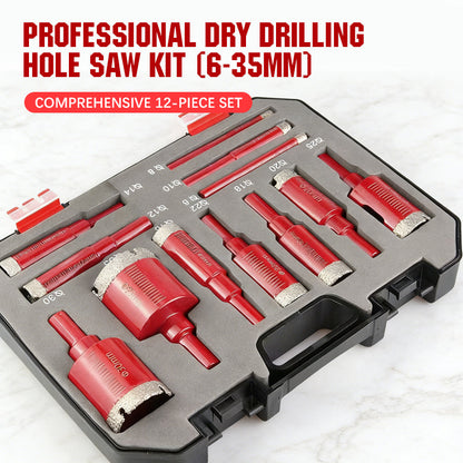 🔥Hot Sale Deals-Professional Dry Drilling Hole Saw Kit (6-35mm)