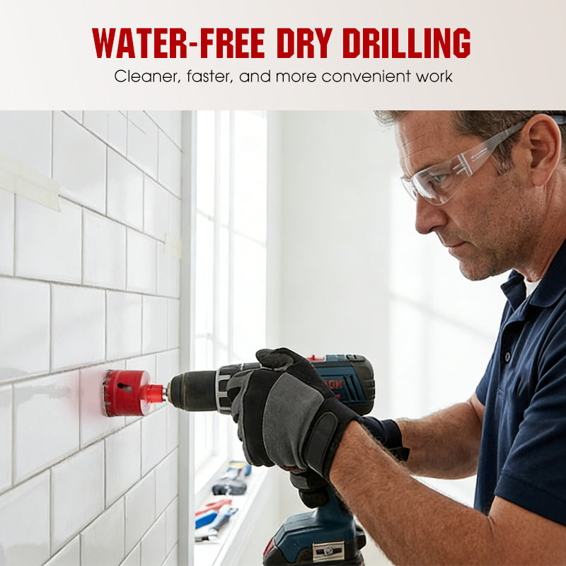 🔥Hot Sale Deals-Professional Dry Drilling Hole Saw Kit (6-35mm)