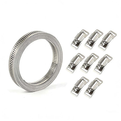 🔥Hot Sale Deals-Adjustable 304 Stainless Steel Hose Clamps Assortment Kit
