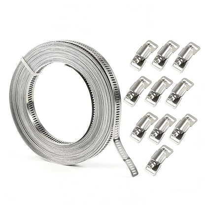 🔥Hot Sale Deals-Adjustable 304 Stainless Steel Hose Clamps Assortment Kit