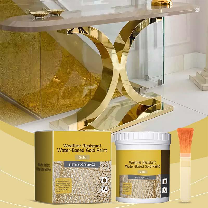 🎨Limited-time offer🏡Water-Based Weather-Resistant Gold Paint