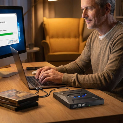 🔥Hot Sale Deals-Ultra-Slim External DVD Drive
