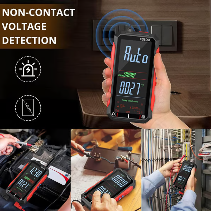 📢2026 Hot Sale 50% off⏰USB Rechargeable Digital Multimeter – True RMS, Auto-Ranging & Backlit LCD Display, CAT III 1000V 🛡️