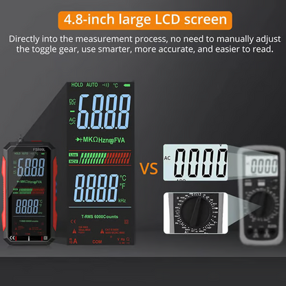 📢2026 Hot Sale 50% off⏰USB Rechargeable Digital Multimeter – True RMS, Auto-Ranging & Backlit LCD Display, CAT III 1000V 🛡️