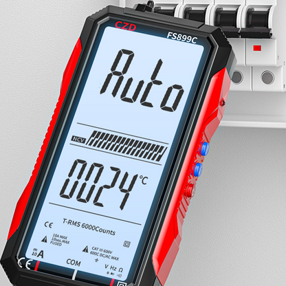 📢2026 Hot Sale 50% off⏰USB Rechargeable Digital Multimeter – True RMS, Auto-Ranging & Backlit LCD Display, CAT III 1000V 🛡️