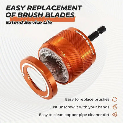 🔥Limited-time offer-Power Drill Copper Pipe Polishing Brush