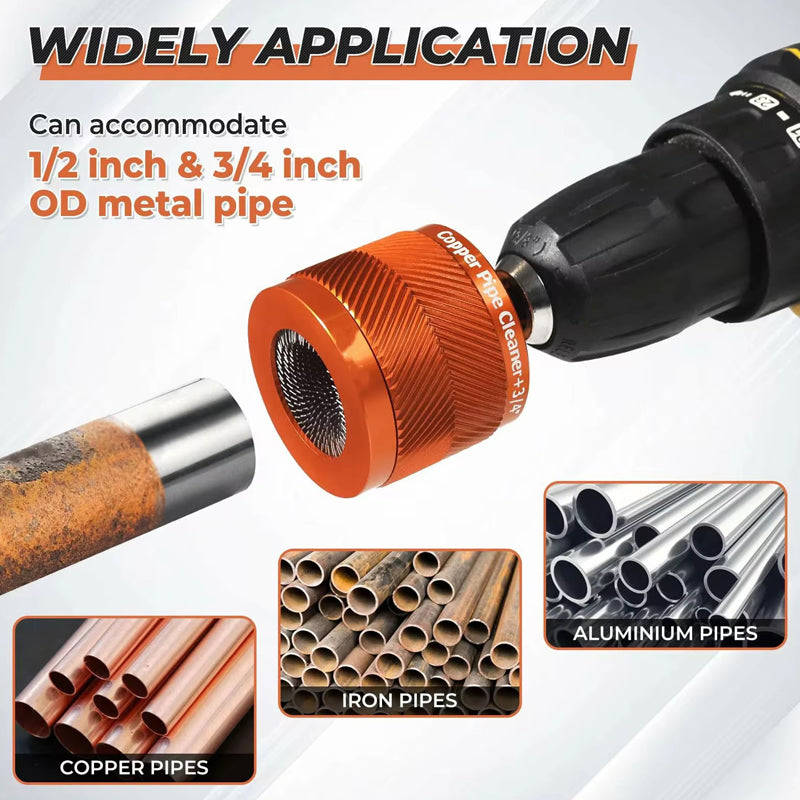 🔥Limited-time offer-Power Drill Copper Pipe Polishing Brush
