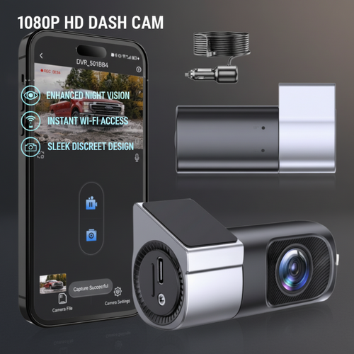 🔥Hot Sale Deals-1080P HD Dash Cam with Wi-Fi & Night Vision