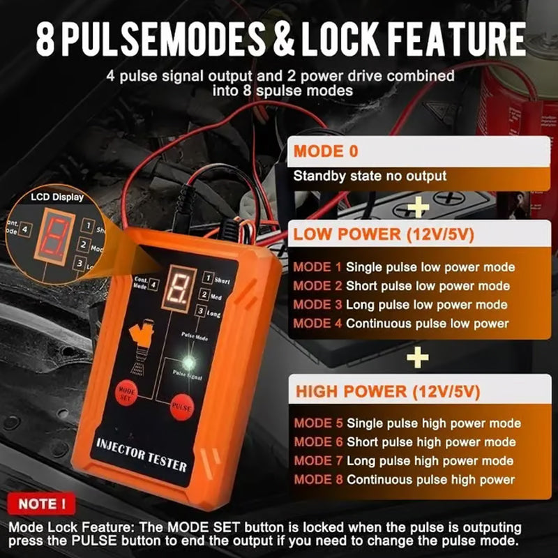 🔥Hot Sale Deals-Professional 4-Mode Fuel Injector Tester & Cleaner Tool