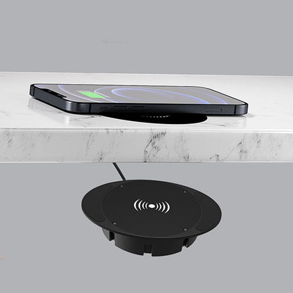 🔥Super Convenient 🔥 Under-Desk Hidden Wireless Charger