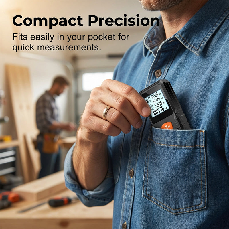 🔥Limited-time offer-100 M Handheld Laser Distance Meter with LCD Display